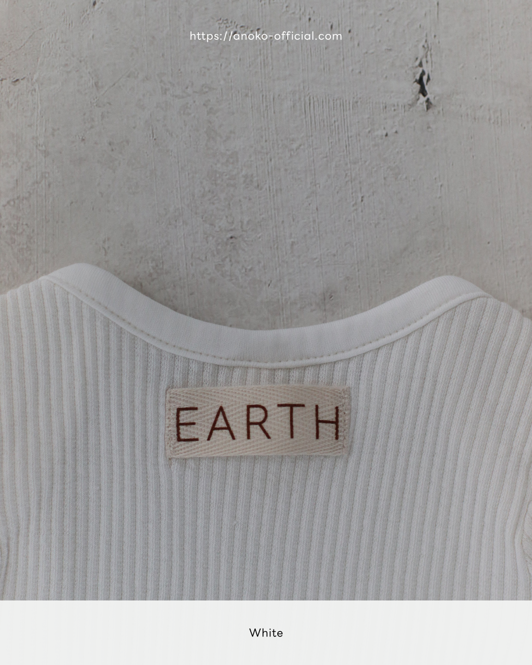 Longsleeve baby suit - White [EARTH THE ARCHIVE] (26AW)