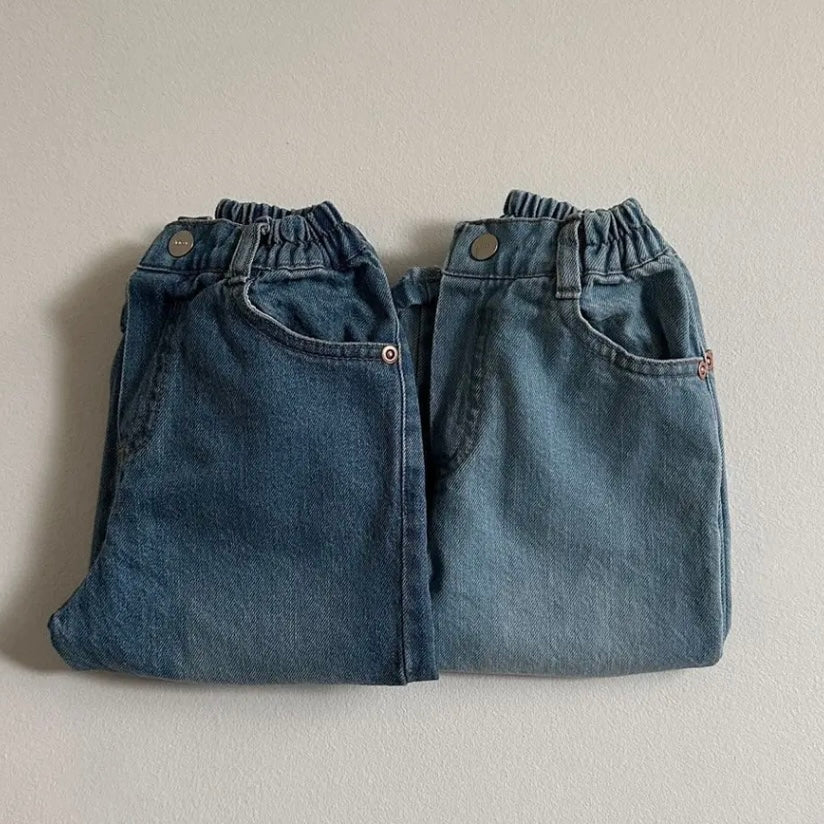 [digreen] cutting denim pants (midium blue) - SS24