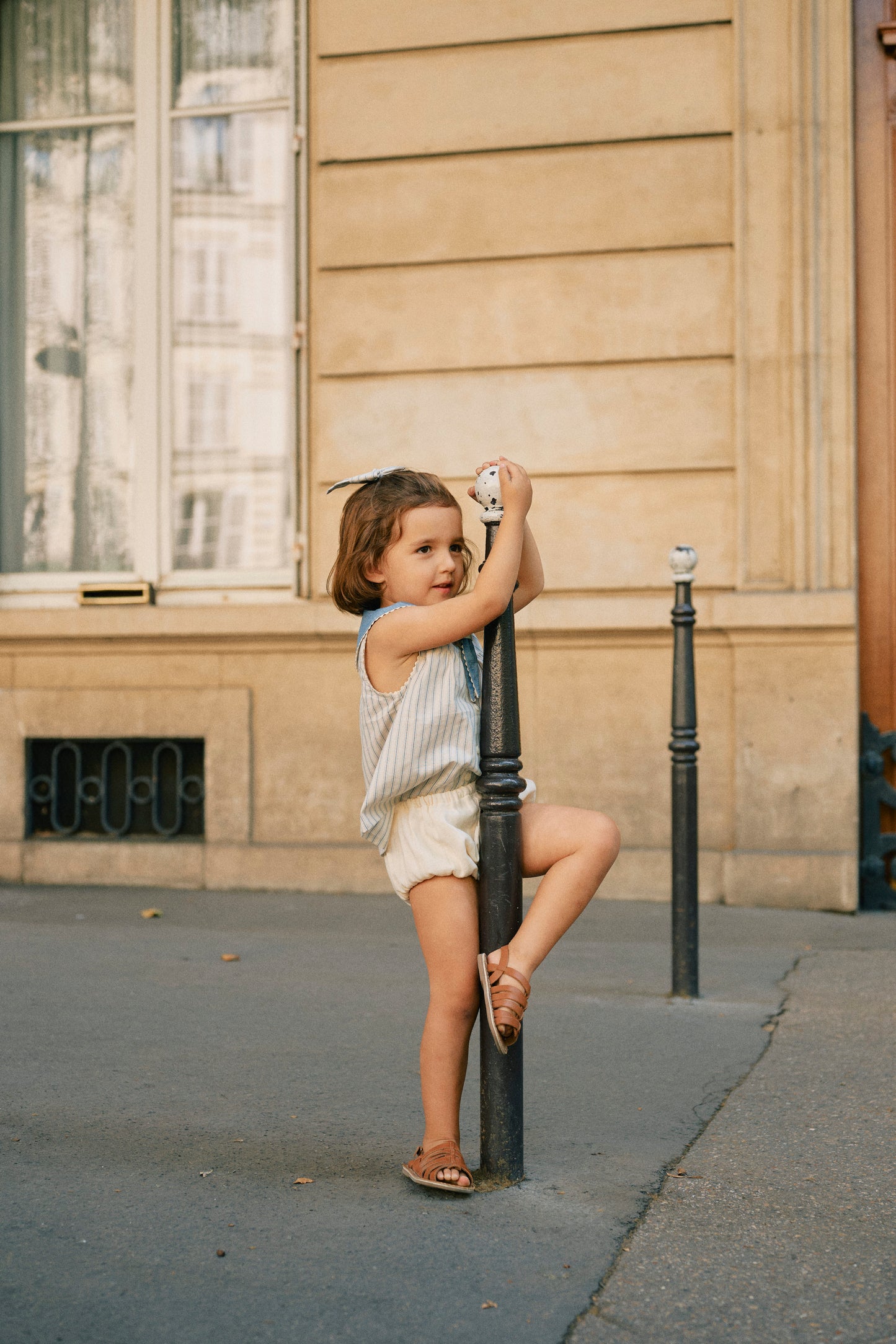 Bloomer CHAILLOT - chalk chevron [Maison Marelle](25SS DROP2)