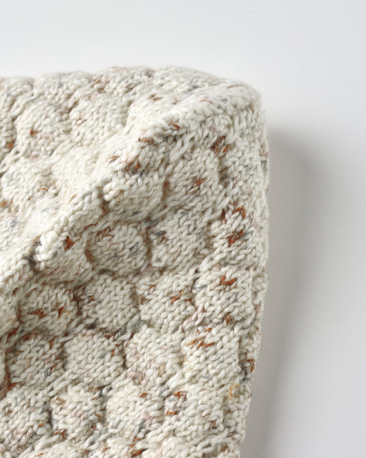 KNIT BONNET - NATURAL CONFETTI [QUINCY MAE] (25AW) Drop1