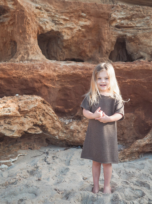 [GROWN] SUMMER KNIT DRESS (MUD) - TIDEWAYS24