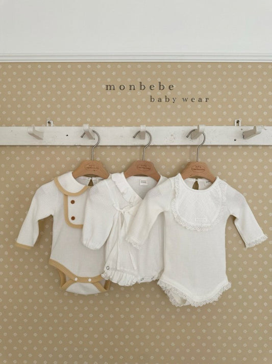 【予約商品】Boybib Waffle Suit [monbebe] (26SS)【2026年3月中旬以降順次発送】