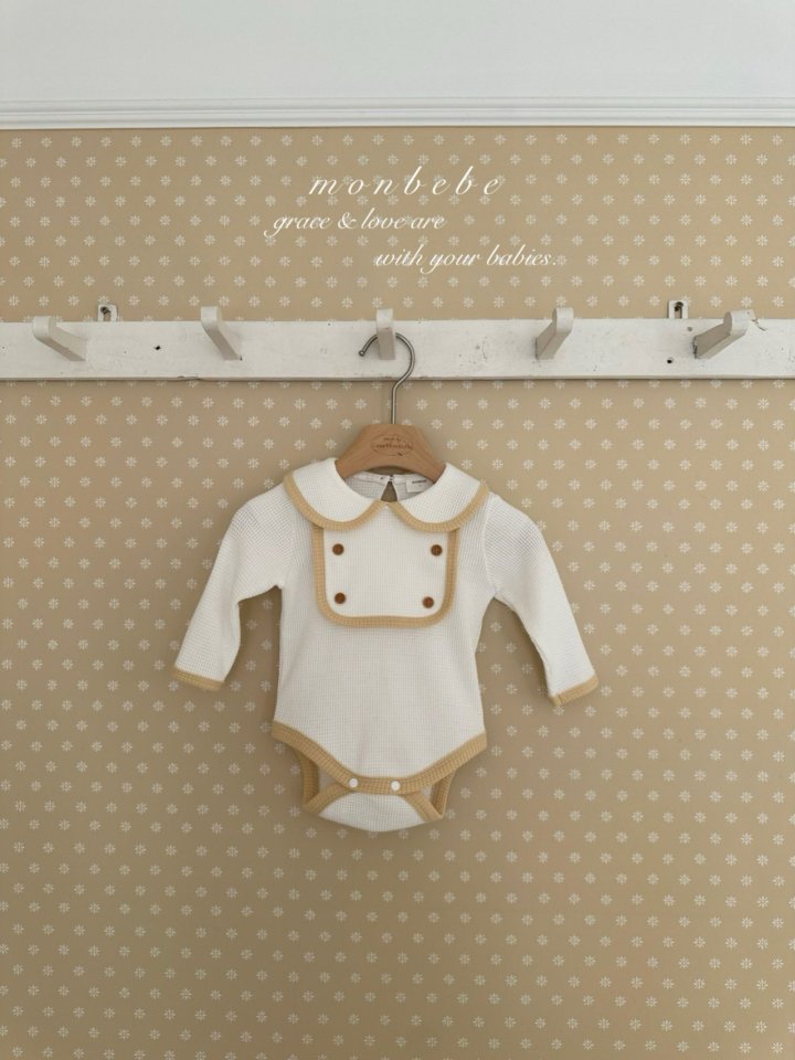 【予約商品】Boybib Waffle Suit [monbebe] (26SS)【2026年3月中旬以降順次発送】