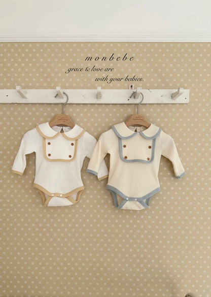 【予約商品】Boybib Waffle Suit [monbebe] (26SS)【2026年3月中旬以降順次発送】