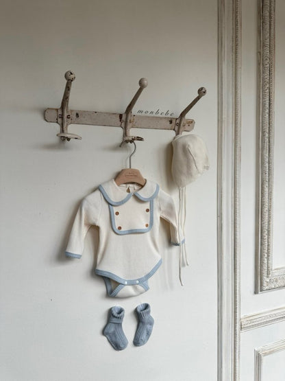 【予約商品】Boybib Waffle Suit [monbebe] (26SS)【2026年3月中旬以降順次発送】