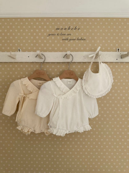【予約商品】Waffle wrap suit [monbebe] (26SS)【2026年3月中旬以降順次発送】