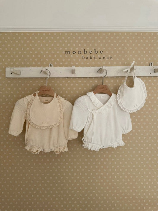 【予約商品】Waffle wrap suit [monbebe] (26SS)【2026年3月中旬以降順次発送】