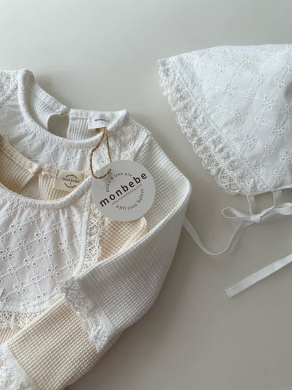 【予約商品】Bebebib lace suit [monbebe] (26SS)【2026年3月中旬以降順次発送】