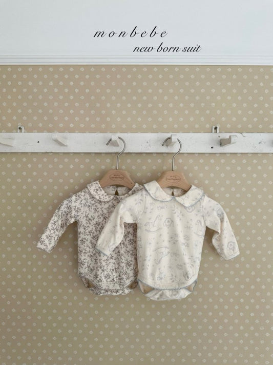 【予約商品】Printed collar suit [monbebe] (26SS)【2026年3月中旬以降順次発送】