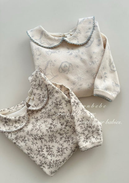 【予約商品】Printed collar suit [monbebe] (26SS)【2026年3月中旬以降順次発送】