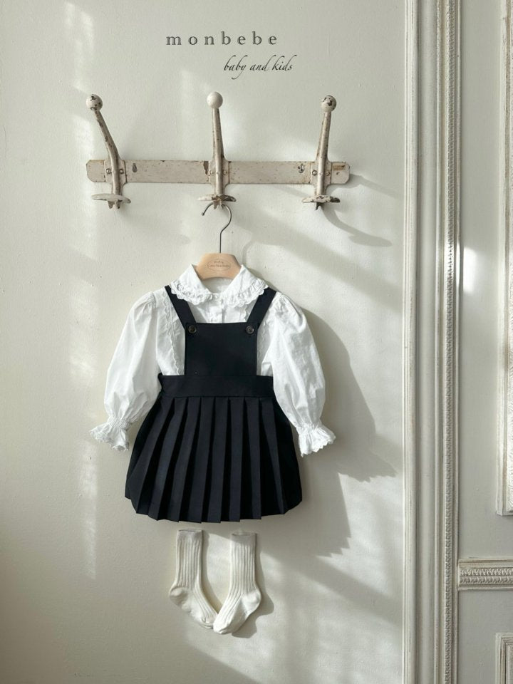 【予約商品】Emma pleated skirt [monbebe] (26SS)【2026年3月中旬以降順次発送】