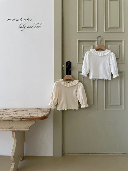 【予約商品】Harmony Frill Tea [monbebe] (26SS)【2026年3月中旬以降順次発送】