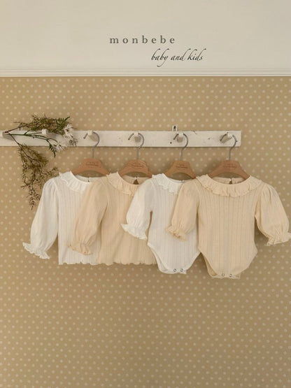 【予約商品】Harmony Frill Tea [monbebe] (26SS)【2026年3月中旬以降順次発送】