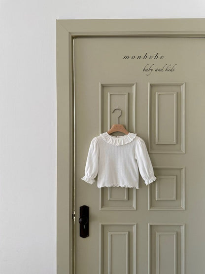 【予約商品】Harmony Frill Tea [monbebe] (26SS)【2026年3月中旬以降順次発送】