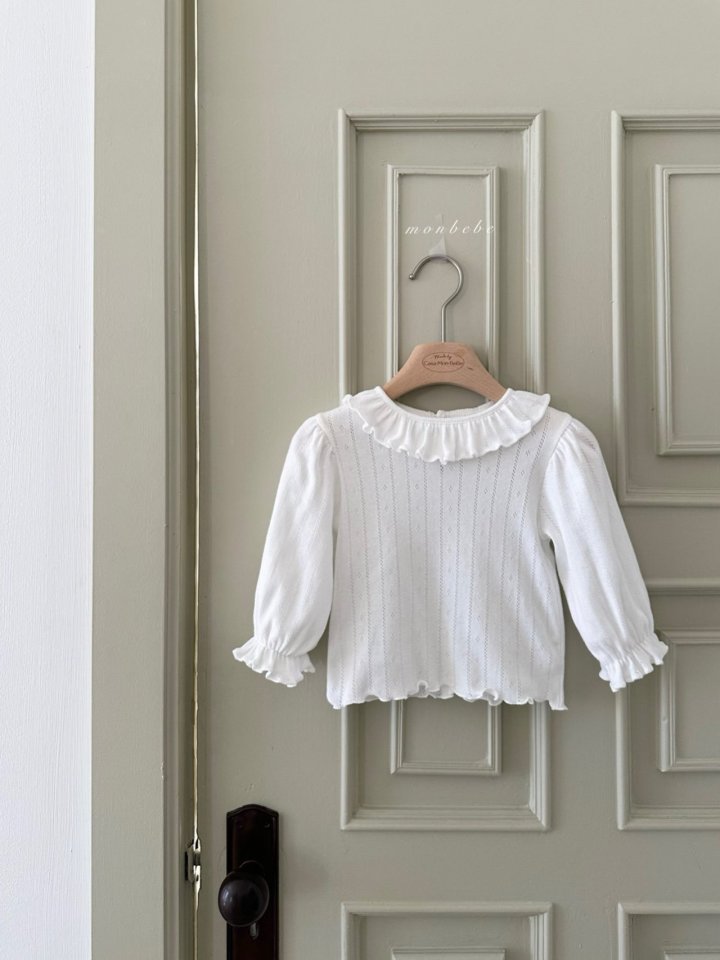 【予約商品】Harmony Frill Tea [monbebe] (26SS)【2026年3月中旬以降順次発送】