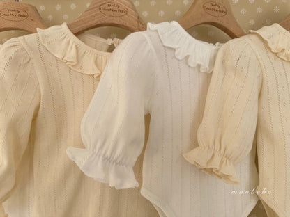 【予約商品】Harmony Frill Tea [monbebe] (26SS)【2026年3月中旬以降順次発送】