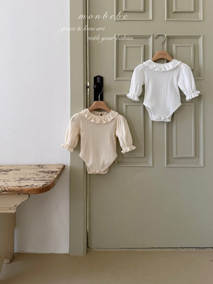 【予約商品】Harmony Frill Suit [monbebe] (26SS)【2026年3月中旬以降順次発送】