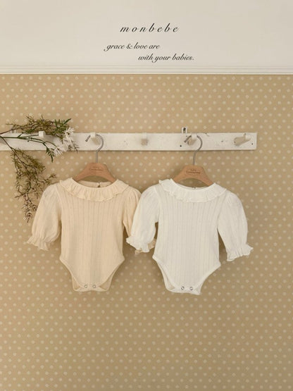 【予約商品】Harmony Frill Suit [monbebe] (26SS)【2026年3月中旬以降順次発送】