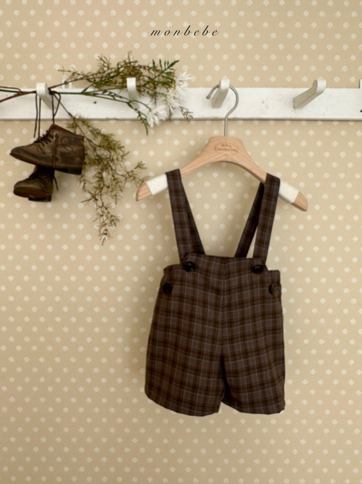 【予約商品】Romi check melbang pants [monbebe] (26SS)【2026年3月中旬以降順次発送】