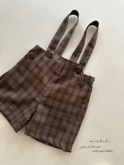 【予約商品】Romi check melbang pants [monbebe] (26SS)【2026年3月中旬以降順次発送】