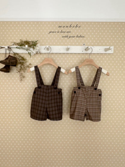 【予約商品】Romi check melbang pants [monbebe] (26SS)【2026年3月中旬以降順次発送】