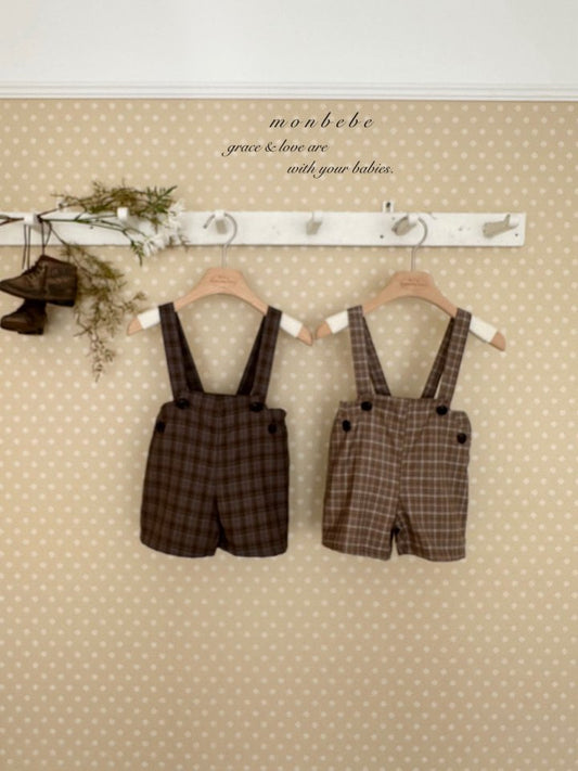 【予約商品】Romi check melbang pants [monbebe] (26SS)【2026年3月中旬以降順次発送】