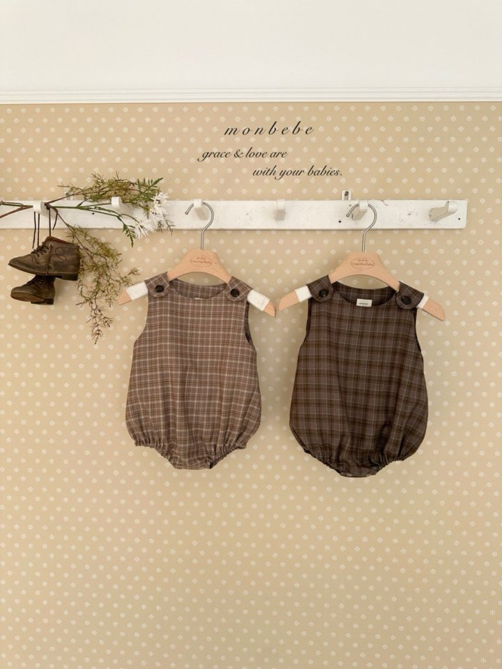 Romi check suit [monbebe] (26SS)