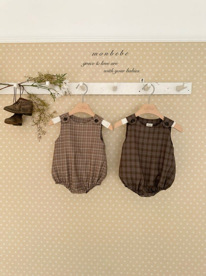 Romi check suit [monbebe] (26SS)