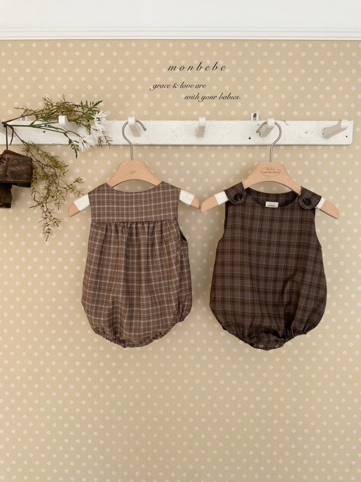 Romi check suit [monbebe] (26SS)