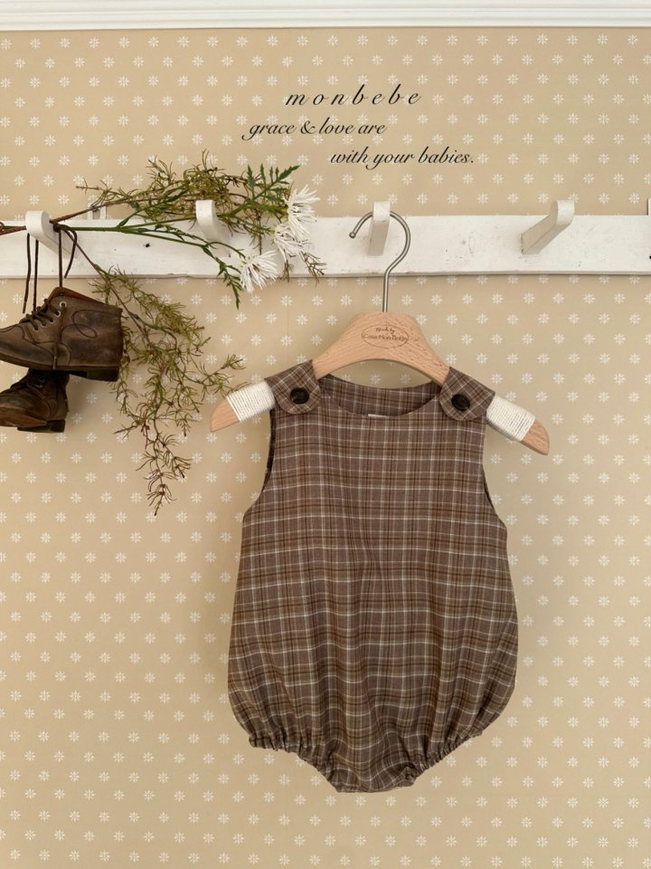 Romi check suit [monbebe] (26SS)