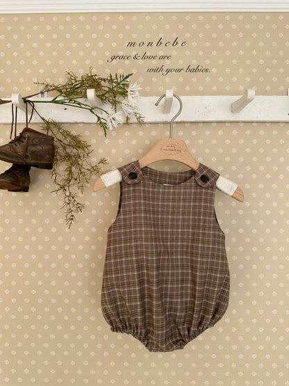 Romi check suit [monbebe] (26SS)