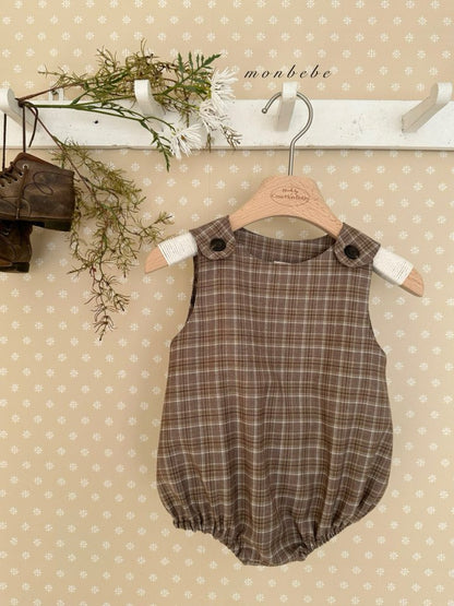 Romi check suit [monbebe] (26SS)