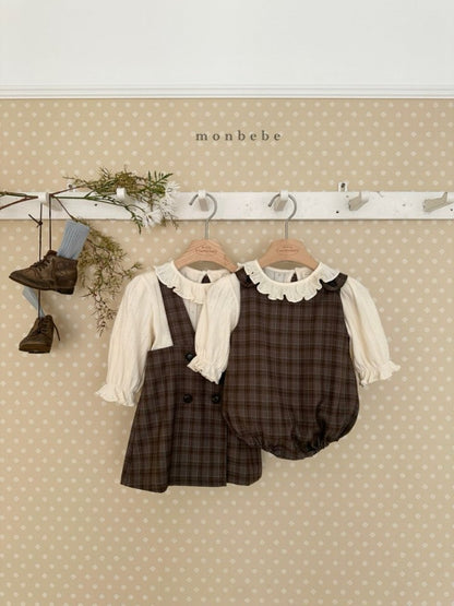 Romi check suit [monbebe] (26SS)