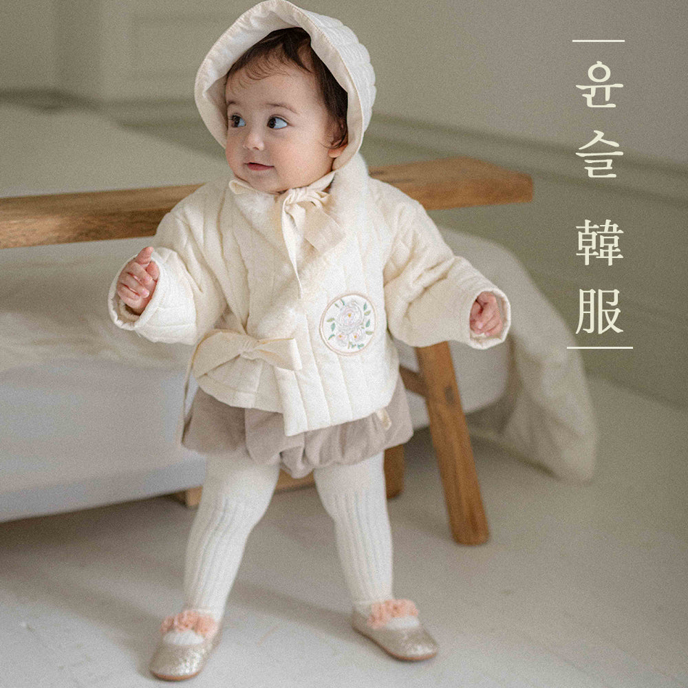 【予約商品】bebe-Yunseul Nam-ah suit-type quilted hanbok [Oren] (26SS)【2026年3月中旬以降順次発送】