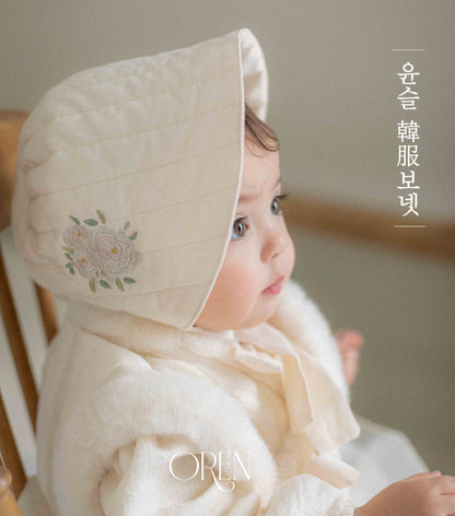 【予約商品】Yunseul Nubim Bonnet [Oren] (26SS)【2026年3月中旬以降順次発送】