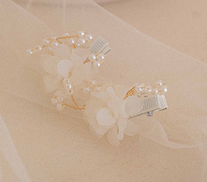 【予約商品】Arin mother-of-pearl flower pin set [Oren] (26SS)【2026年3月中旬以降順次発送】
