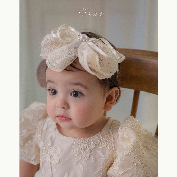 【予約商品】Lina Lace Hairband [Oren] (26SS)【2026年3月中旬以降順次発送】
