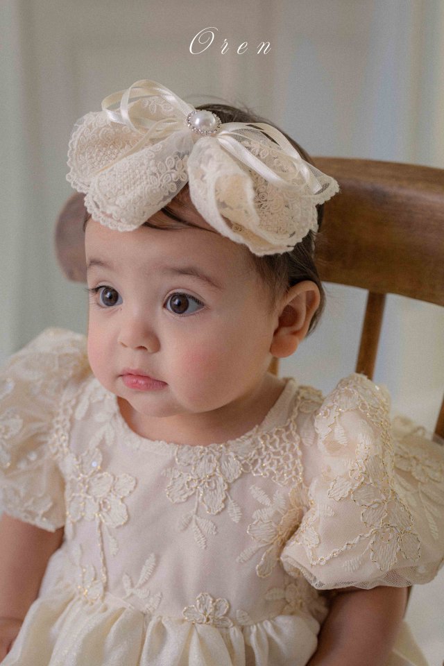【予約商品】Lina Lace Hairband [Oren] (26SS)【2026年3月中旬以降順次発送】