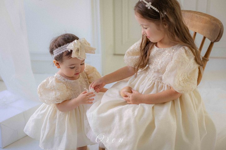 【予約商品】Lina Lace Hairband [Oren] (26SS)【2026年3月中旬以降順次発送】