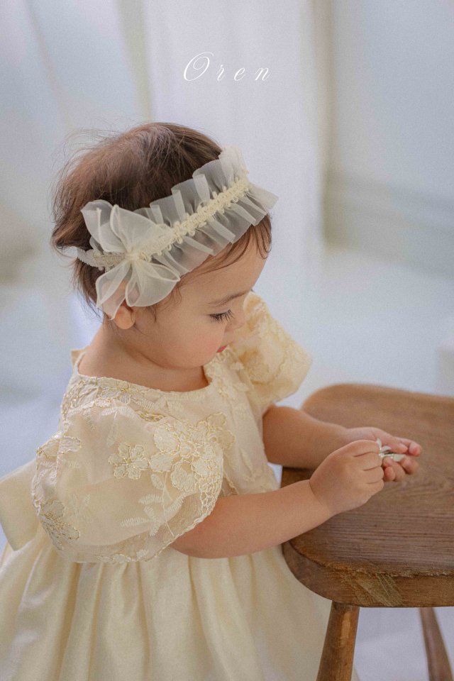 【予約商品】Shiny Organza Hairband [Oren] (26SS)【2026年3月中旬以降順次発送】