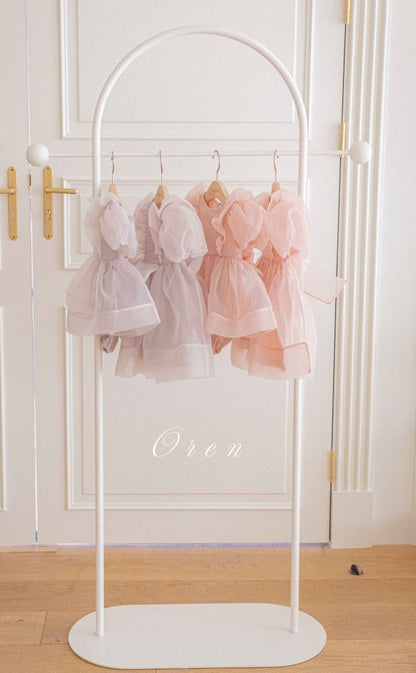 【予約商品】bebe-Serena pintuck organza suit [Oren] (26SS)【2026年3月中旬以降順次発送】