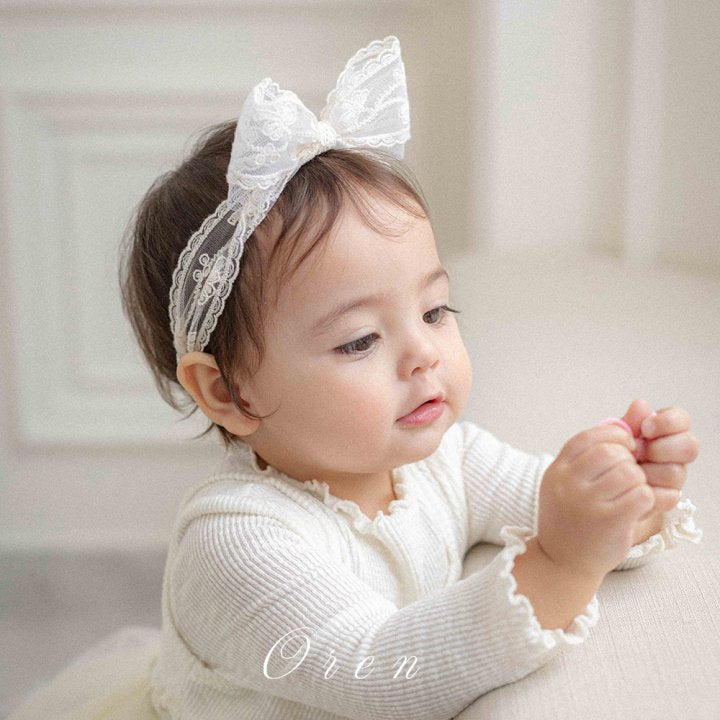 【予約商品】 Hairband (Lace) [Oren] (26SS)【2026年3月中旬以降順次発送】