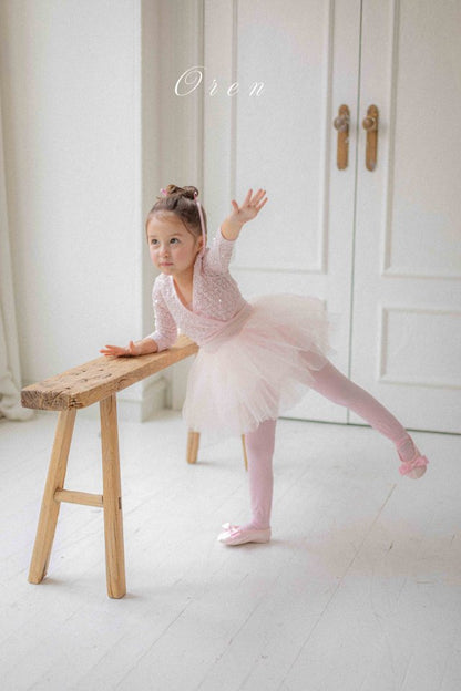 【予約商品】Rose Agaric Cardigan Set Tutu Ballet Costume [Oren] (26SS)【2026年3月中旬以降順次発送】