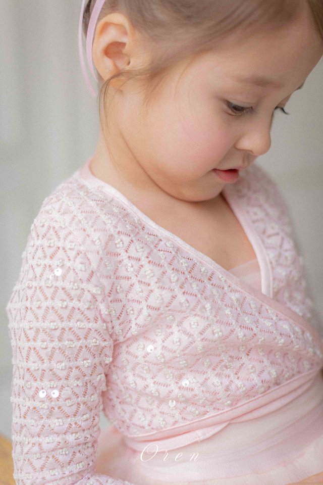 【予約商品】Rose Agaric Cardigan Set Tutu Ballet Costume [Oren] (26SS)【2026年3月中旬以降順次発送】
