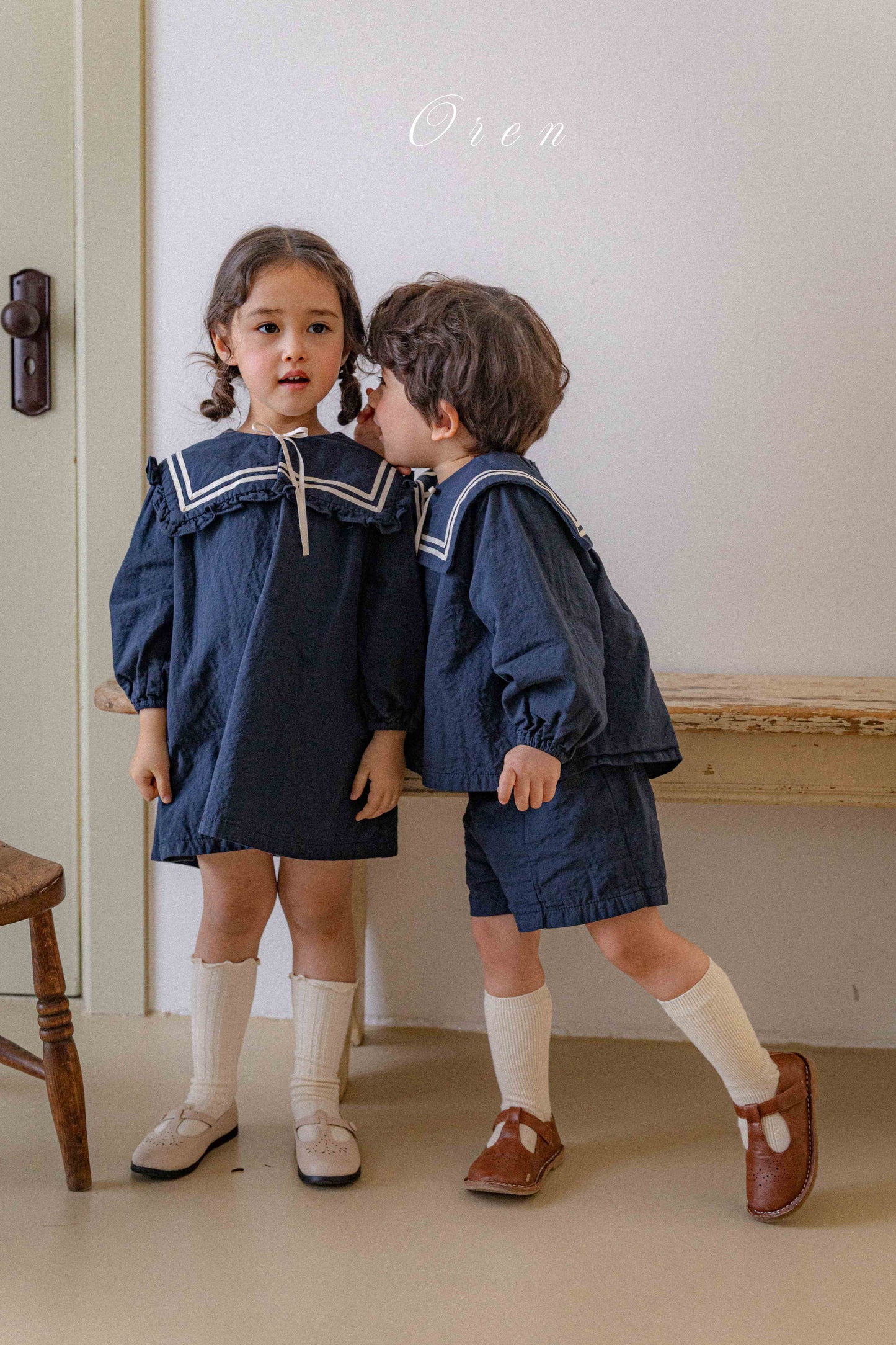 【予約商品】Milk Sailor top and bottom uniform [Oren] (26SS)【2026年3月中旬以降順次発送】