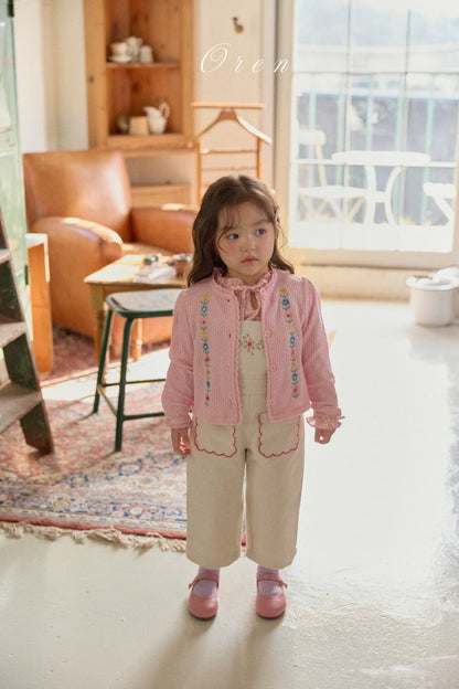 【予約商品】Corret flower embroidered cardigan [Oren] (26SS)【2026年3月中旬以降順次発送】