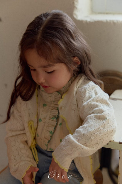 【予約商品】Amelie's Cashmere Knit Cardigan [Oren] (26SS)【2026年3月中旬以降順次発送】