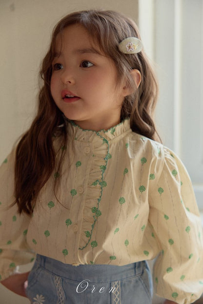 【予約商品】Corret floral shirt [Oren] (26SS)【2026年3月中旬以降順次発送】