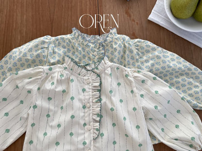 【予約商品】Corret floral shirt [Oren] (26SS)【2026年3月中旬以降順次発送】