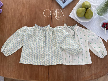 【予約商品】Corret floral shirt [Oren] (26SS)【2026年3月中旬以降順次発送】